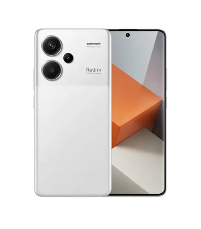 Xiaomi Redmi Note 13 Pro Plus 5G Global Version White Smartphone Facial Recognition & Fingerprint Unlock Function Dust Water & Scratch Resistant HD Screen Super/Fast Charging Smartphone (RAM 12GB+256GB ROM) smp