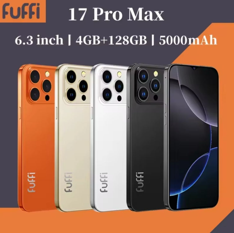 Global Vision 17 Pro Max 4G Android Smartphone 6.3inch HD Screen RAM 4GB+128GB ROM (Black) Smartphone smp