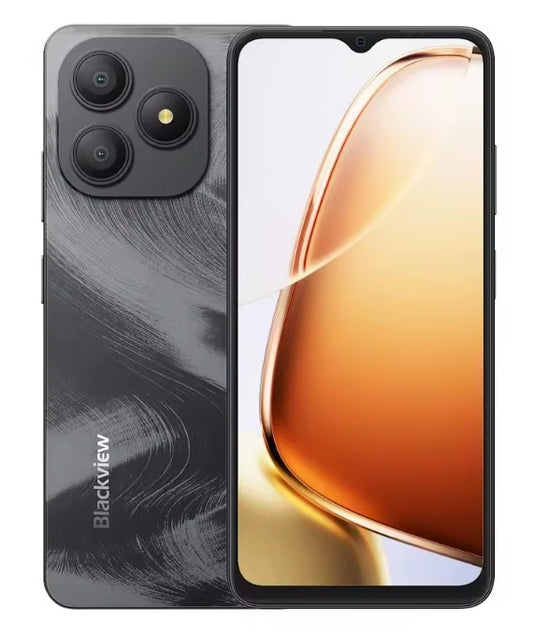 Blackview Wave 9C 4G Android 15 Smartphone 6.56inch HD=IPS Screen ROM 128GB (Black) Smartphone + FREE BT Earphones + FREE US Plug Adapter. smp