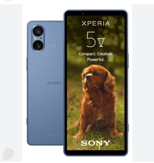 Sony Xperia 5 V 5G Smartphone Japanese Version Water Resistant Dustproof HD Screen Super/Fast Charging (Japanese Full Set) (Blue) Smartphone smp