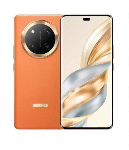 Honor X60 Pro 5G Chinese Version Orange Smartphone Facial Recognition & Fingerprint Unlock Function Dust Water & Scratch Resistant HD Screen Super/Fast Charging (RAM 12GB+256GB ROM) Smartphone smp