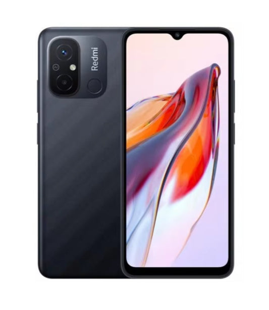Xiaomi Redmi 12C Global Version Black Smartphone Facial Recognition & Fingerprint Unlock Function Dust Water & Scratch Resistant HD Screen Super/Fast Charging Smartphone (RAM 4GB+128GB ROM) + FREE Gift. smp