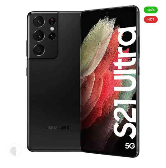 Samsung Galaxy S21 Ultra 5G Smartphone Facial Recognition & Fingerprint Unlock Function Dust Water & Scratch Resistant HD Screen Super/Fast Charging (128GB) (Black) Smartphone smp