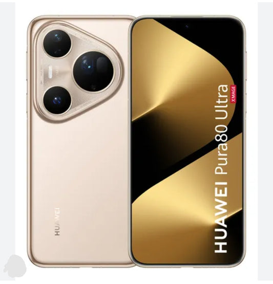 Huawei Pura 80 Ultra Smartphone Chinese Version Facial Recognition & Fingerprint Unlock Function Dust Water & Scratch Resistant HD Screen Super/Fast Charging (RAM 16GB+1TB ROM) (Gold) Smartphone smp