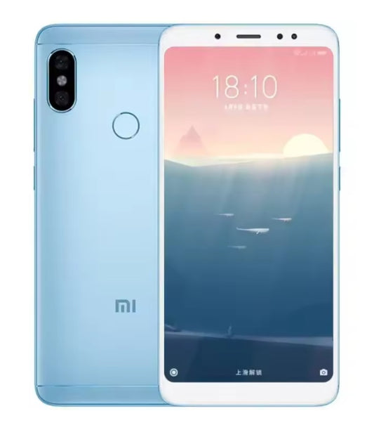 Xiaomi Redmi Note 5 Global Version Blue Smartphone Facial Recognition & Fingerprint Unlock Function Dust Water & Scratch Resistant HD Screen Super/Fast Charging Smartphone (RAM 3GB+32GB ROM) + FREE Gift. smp