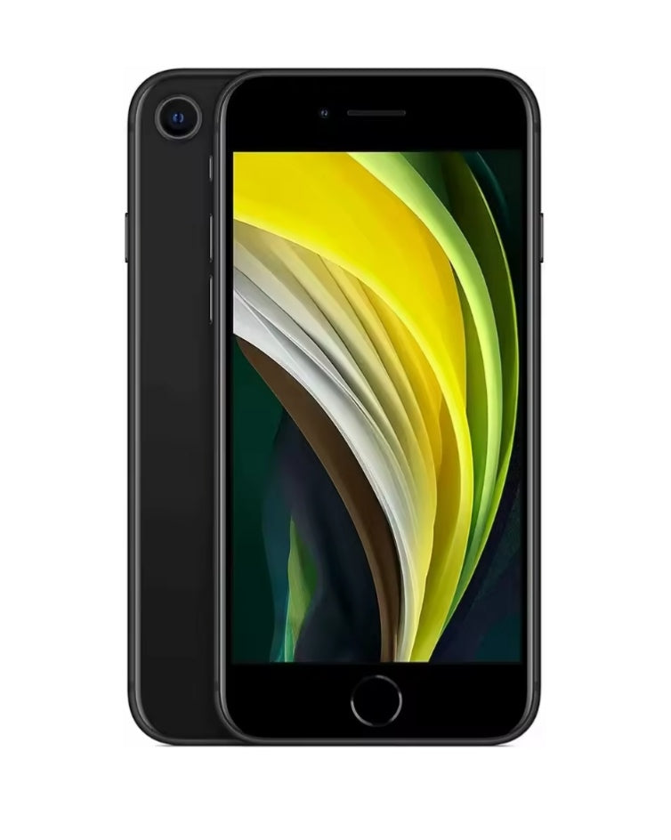 Apple iPhone SE 2 4G Smartphone Fingerprint Unlock Function Dust Water & Scratch Resistant HD Screen Super/Fast Charging (128GB ROM) (Black) Smartphone smp