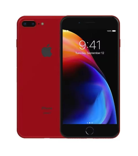 Apple iPhone 8 Plus 4G LTE Smartphone Chinese/US Version Fingerprint Unlock Function Dust Water & Scratch Resistant HD Screen Super/Fast Charging (128GB ROM) (Red) Smartphone smp