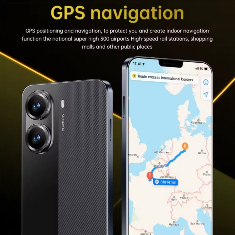 NEW X7 Pro 7.0 HD Global Edition 12GB 512GB Android Facial Recognition (Yellow) Smartphone smp