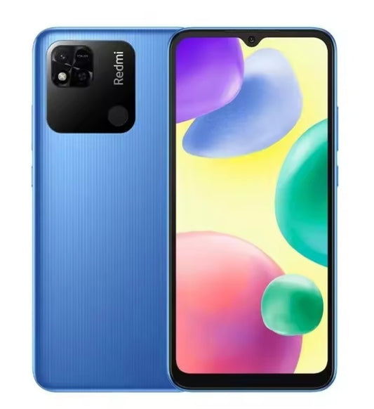 Xiaomi Redmi 10A Global Version Blue Smartphone Facial Recognition & Fingerprint Unlock Function Dust Water & Scratch Resistant HD Screen Super/Fast Charging (RAM 4GB+128GB ROM) Smartphone. smp