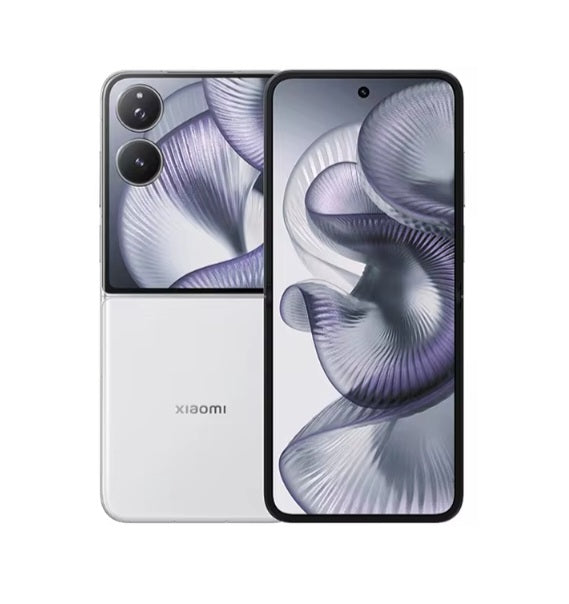 Xiaomi Mix Flip 2 Chinese Version White Smartphone Facial Recognition & Fingerprint Unlock Function Dust Water & Scratch Resistant HD Screen Super/Fast Charging Smartphone (RAM 12GB+256GB ROM). smp
