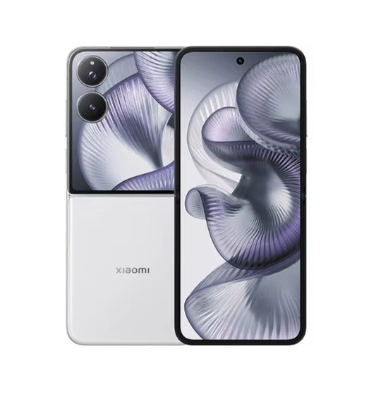 Xiaomi Mix Flip 2 Chinese Version White Smartphone Facial Recognition & Fingerprint Unlock Function Dust Water & Scratch Resistant HD Screen Super/Fast Charging Smartphone (RAM 12GB+256GB ROM). smp
