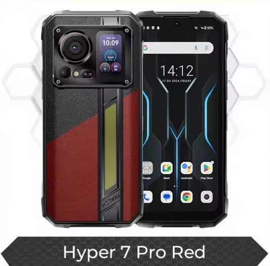 HOTWAV Hyper 7 Pro Rugged Waterproof Smartphone Global Version HD Screen Super/Fast Charging (Red) Smartphone + FREE BT Earphones. smp