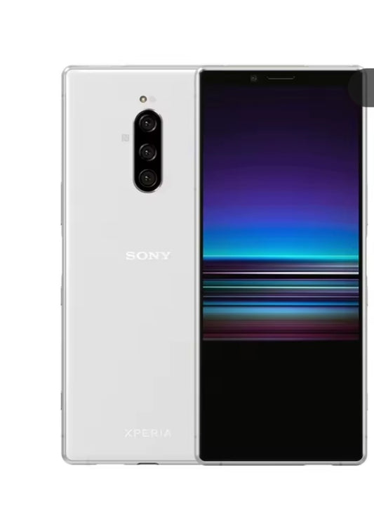 Sony Xperia 1 Smartphone Water Resistant Dustproof HD Screen Super/Fast Charging Global Version (J8110 Full Set) (White) Smartphone smp