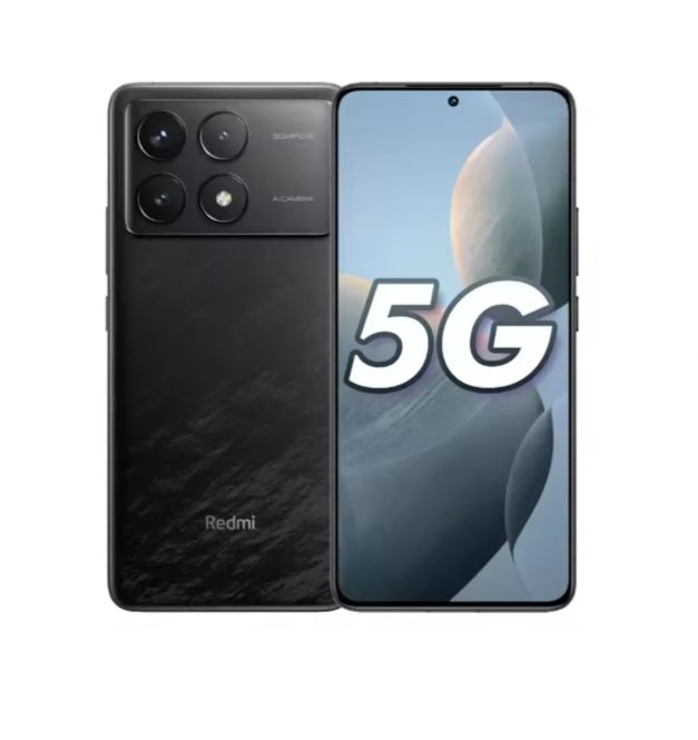 Xiaomi Redmi K70 5G Chinese Version Black Smartphone Dust Water & Scratch Resistant HD Screen Super/Fast Charging Smartphone (RAM 12GB+256GB ROM). smp