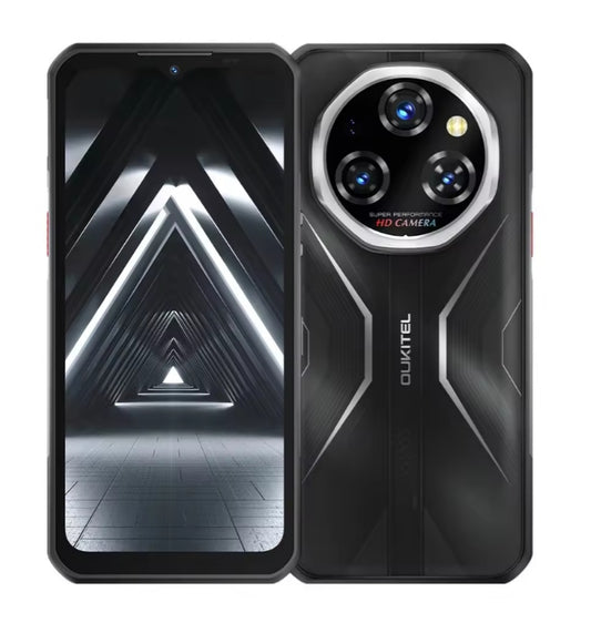 OUKITEL WP55 Pro 5G Rugged Waterproof Smartphone Global Version Super/Fast Charging HD 6.6inch Screen (Black) Smartphone smp