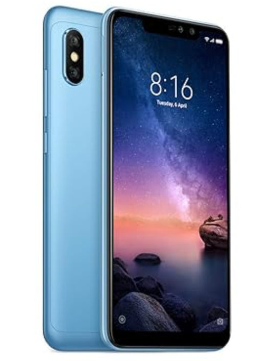 Xiaomi Redmi Note 6 Pro Global Version Randomly Selected Color Smartphone Dust Water & Scratch Resistant HD Screen Super/Fast Charging Smartphone (RAM 3GB+32GB ROM). smp