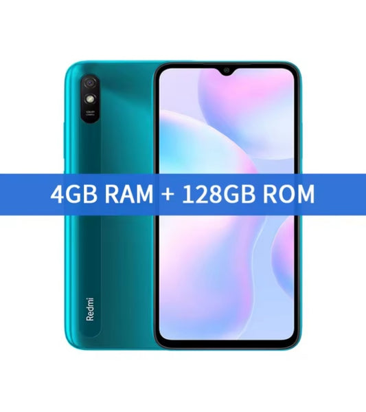 Xiaomi Redmi 9A 4G Global Version Smartphone Facial Recognition Function Dust Water & Scratch Resistant HD Screen Super/Fast Charging (RAM 4GB+128GB ROM) (Green) Smartphone smp