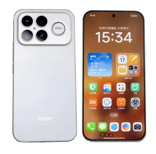 Xiaomi Redmi K90 Pro Max Chinese Version White Smartphone Facial Recognition & Fingerprint Unlock Function Dust Water & Scratch Resistant HD Screen Super/Fast Charging (RAM 12GB+256GB ROM) Smartphone. smp