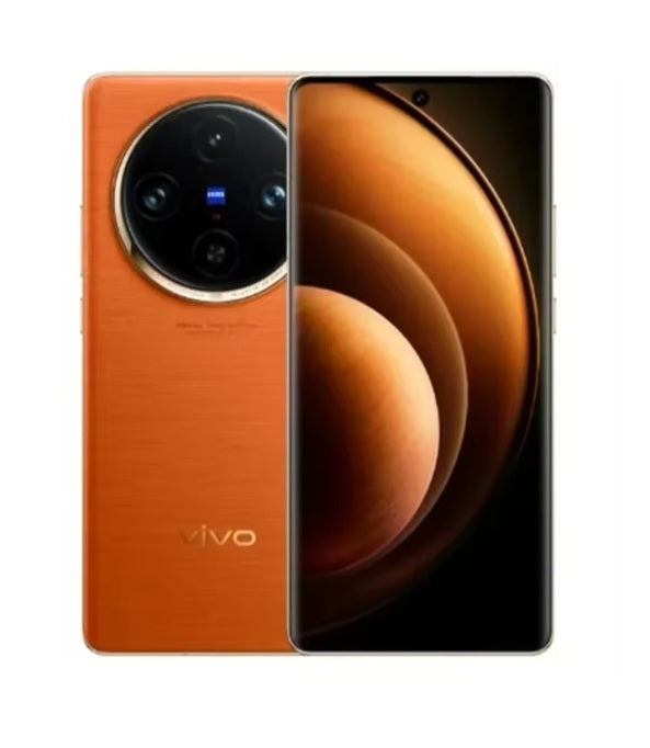 Vivo X100 5G Chinese Version Orange Smartphone Dust Water & Scratch Resistant HD Screen Super/Fast Charging Smartphone (RAM 12GB+256GB ROM). smp