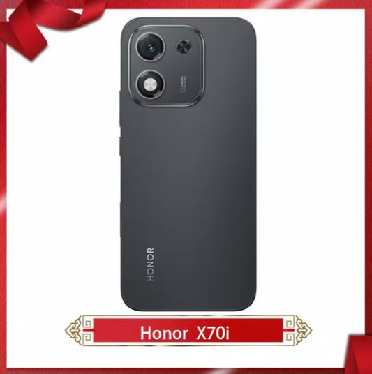 Honor X70i 5G Chinese Version Black Smartphone Facial Recognition & Fingerprint Unlock Function Dust Water & Scratch Resistant HD Screen Super/Fast Charging (RAM 12GB+256GB ROM) Smartphone + FREE 2pc Film. smp