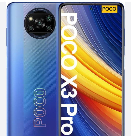 Xiaomi Poco X3 Pro Global Version Randomly Selected Color Smartphone Facial Recognition & Fingerprint Unlock Function Dust Water & Scratch Resistant HD Screen Super/Fast Charging (RAM 6GB+128GB ROM) Smartphone. smp