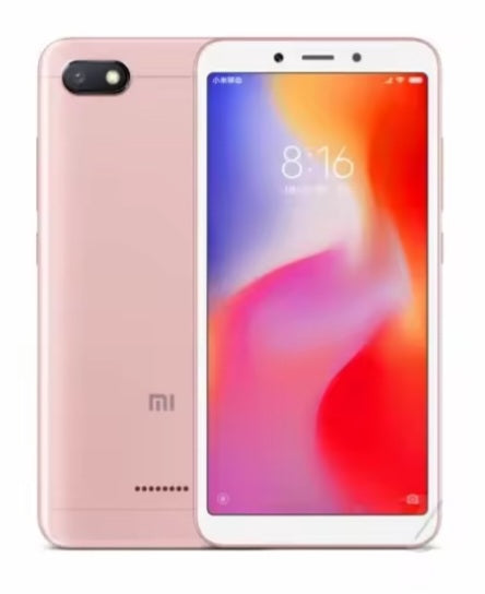 Xiaomi Redmi 6A Global Version Pink Smartphone Facial Recognition & Fingerprint Unlock Function Dust Water & Scratch Resistant HD Screen Super/Fast Charging (RAM 3GB+32GB ROM) Smartphone + FREE Gifts. smp