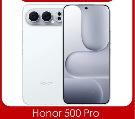 (Copy) Honor 500 Pro Chinese Version White Smartphone Facial Recognition & Fingerprint Unlock Function Dust Water & Scratch Resistant HD Screen Super/Fast Charging Smartphone (RAM 16GB+1TB ROM) smp
