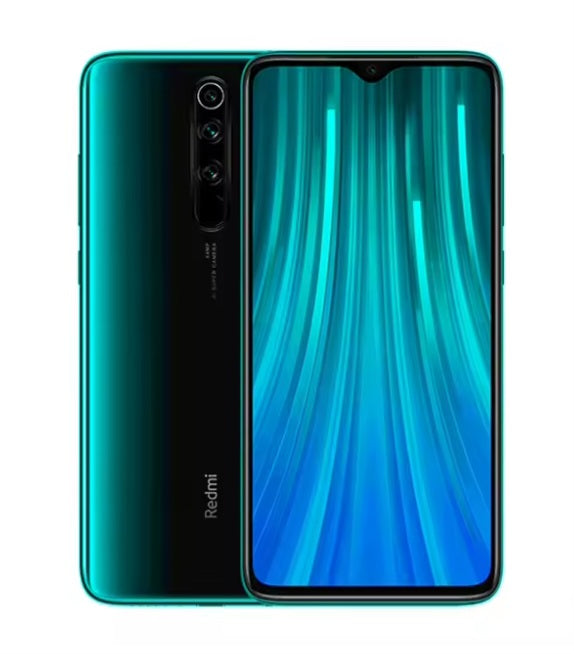 Xiaomi Redmi Note 8/Note 8 Pro Global Version Green Smartphone Facial Recognition & Fingerprint Unlock Function Dust Water & Scratch Resistant HD Screen Super/Fast Charging (RAM 6GB+128GB ROM) Smartphone + FREE Gift. smp