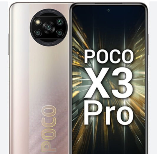 Xiaomi Poco X3 Pro Global Version Randomly Selected Color Smartphone Facial Recognition & Fingerprint Unlock Function Dust Water & Scratch Resistant HD Screen Super/Fast Charging (RAM 6GB+128GB ROM) Smartphone. smp