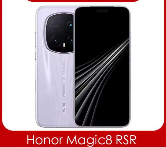 Honor Magic 8 RSR Chinese Version Purple Smartphone Facial Recognition & Fingerprint Unlock Function Dust Water & Scratch Resistant HD Screen Super/Fast Charging (RAM 16GB+512GB ROM) Smartphone. smp