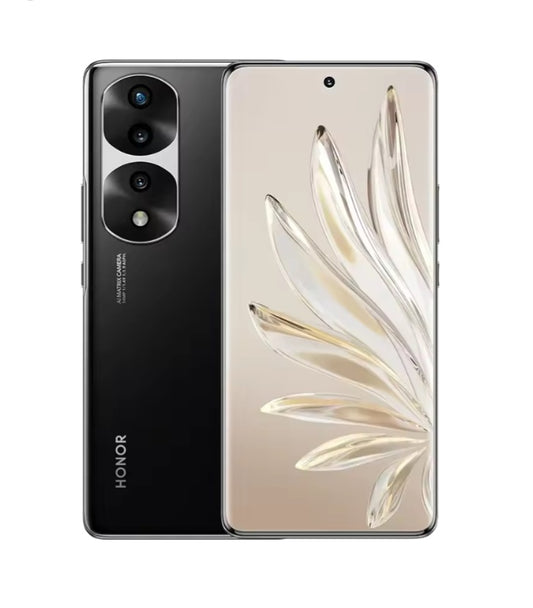 Honor 70 Pro 5G Chinese Version Black Smartphone Facial Recognition & Fingerprint Unlock Function Dust Water & Scratch Resistant HD Screen Super/Fast Charging (RAM 12GB+256GB ROM) Smartphone. smp
