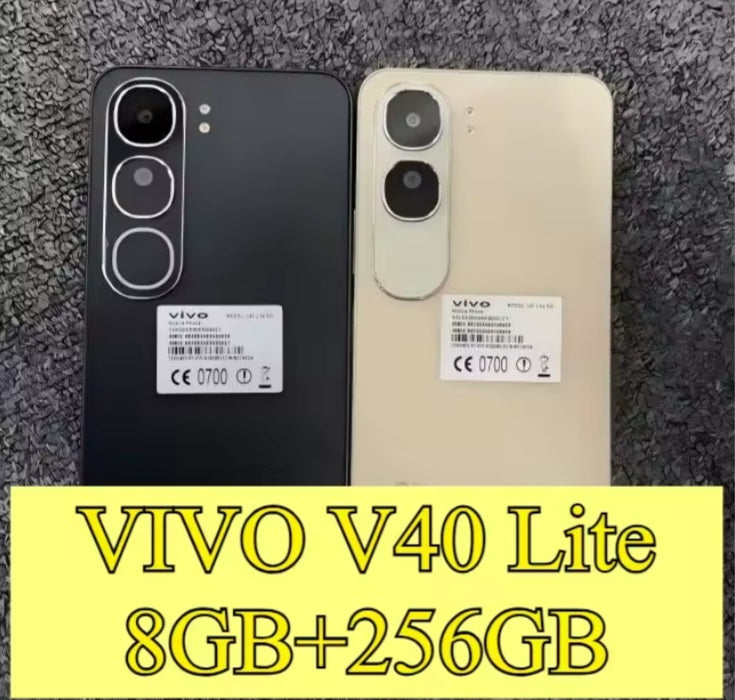 Vivo V40 Lite 5G Gold Smartphone Dust Water Scratch Resistant HD Screen Super/Fast Charging Smartphone (RAM 8GB+256GB ROM). smp
