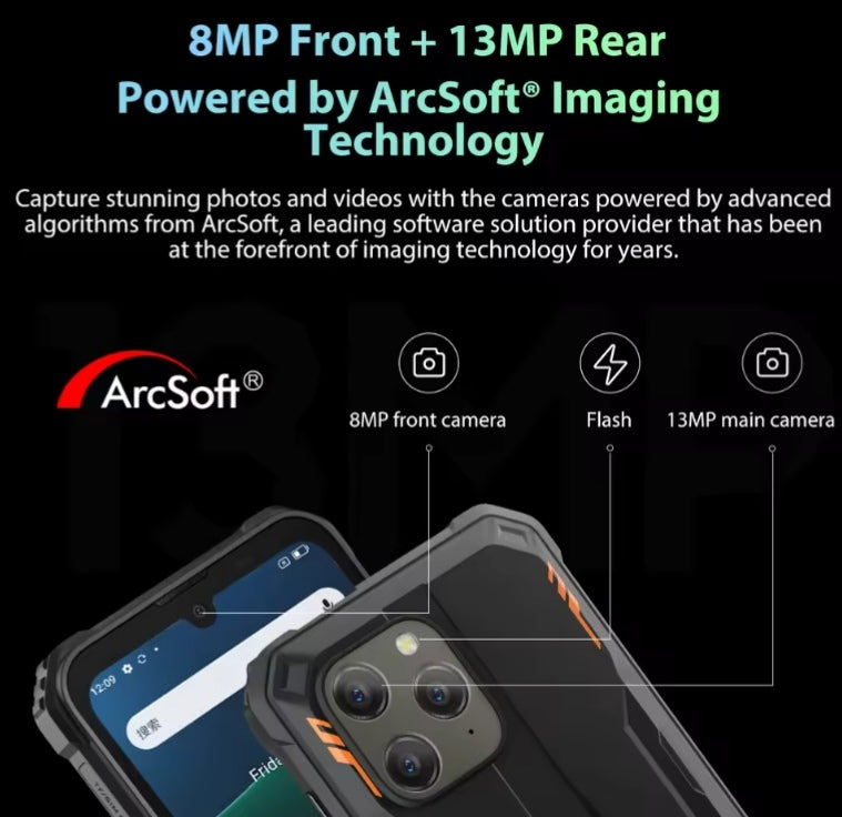 Blackview BV5300 Pro HD Android 12 Waterproof Dustproof Rugged (Green) Smartphone smp