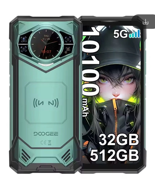 DOOGEE S200 X Rugged Waterproof Smartphone Global Version HD Screen Super/Fast Charging (Green) Smartphone smp