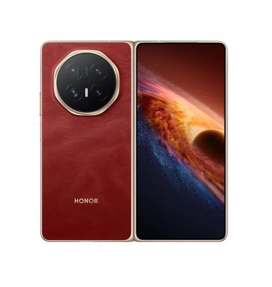 Honor Magic V6 Global Version Red Smartphone Facial Recognition & Fingerprint Unlock Function Dust Water & Scratch Resistant HD Screen Super/Fast Charging (RAM 16GB+1TB ROM) Smartphone smp