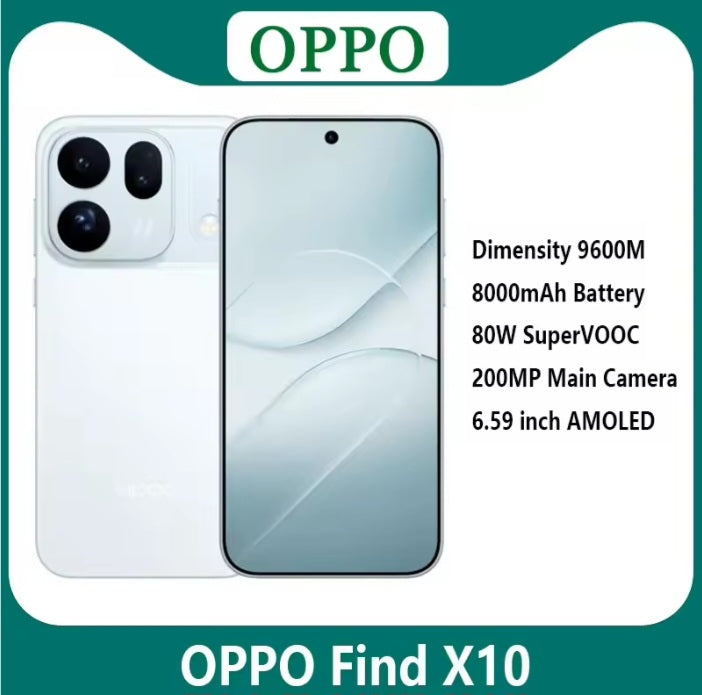 Oppo Find X10 Chinese Version 5G Titanium Smartphone Dust Water & Scratch Resistant HD Screen Super/Fast Charging Smartphone (RAM 12GB÷256GB ROM). smp