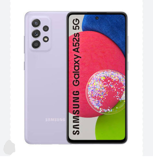 Samsung Galaxy A52s 5G South Korean Version Smartphone Facial Recognition & Fingerprint Unlock Function Dust Water & Scratch Resistant HD Screen Super/Fast Charging Purple Smartphone smp