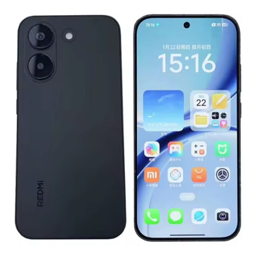 Xiaomi Redmi Turbo 5 Chinese Version Black Smartphone Facial Recognition & Fingerprint Unlock Function Dust Water & Scratch Resistant HD Screen Super/Fast Charging (RAM 12GB+256GB ROM) Smartphone. smp