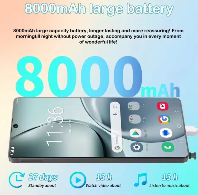 2025 NEW C40 Pro Original Intelligent 4G 5G 16GB-1T Android Global Version (Green) SmartPhone smp