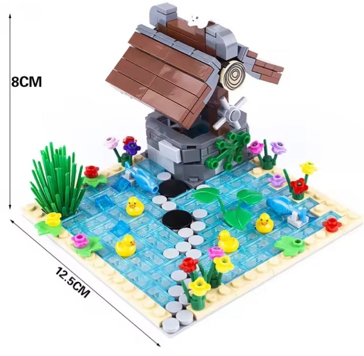 Children's Water Well, Pond Building Blocks Set Toys tys bbs