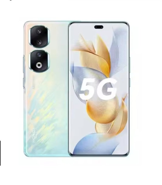 Honor 90 Pro 5G Chinese Version Blue Smartphone Facial Recognition & Fingerprint Unlock Function Dust Water & Scratch Resistant HD Screen Super/Fast Charging (RAM 12GB+256GB ROM) Smartphone. smp