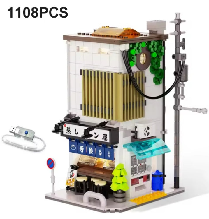 Japanese LED City Building Blocks Set Toys tys bbs