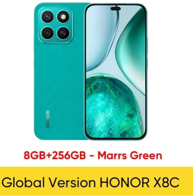 Honor X8C Global Version Waterproof Smartphone Snapdragon 685 Screen 6.7inch RAM 8GB+256GB ROM SuperCharge (Marrs Green) Smartphone smp
