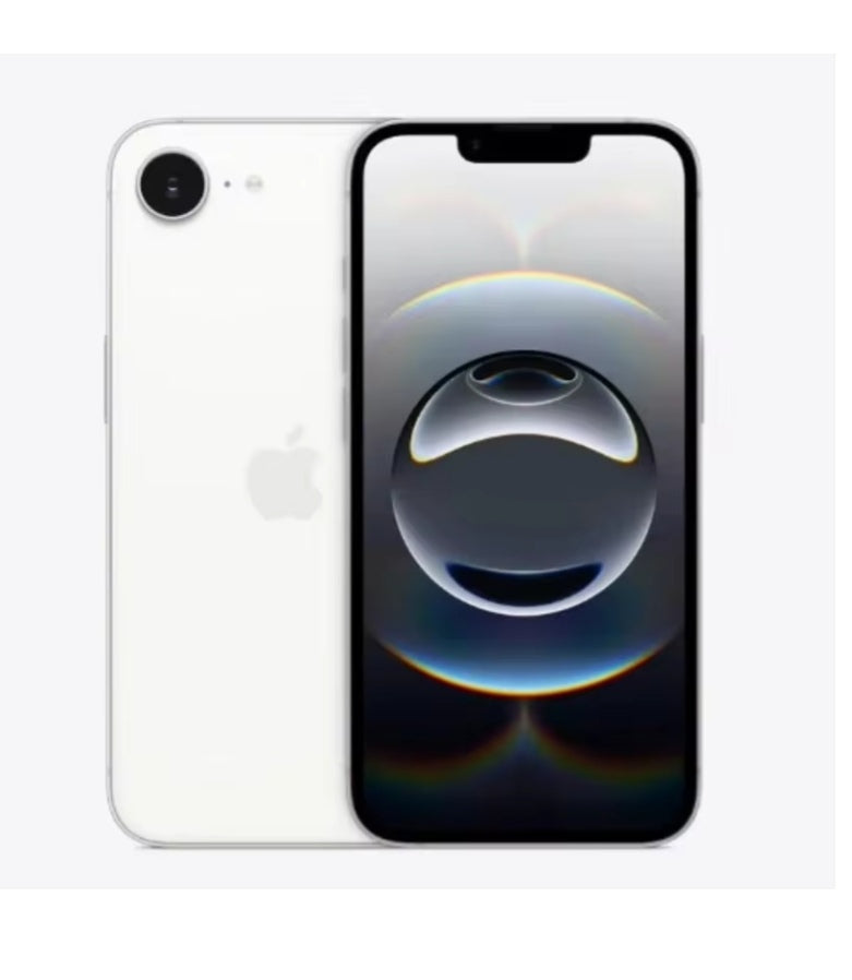 Apple iPhone 16e 5G Smartphone Global Version Facial Recognition/Unlock Function Dustproof Water & Scratch Resistant HD Screen Super/Fast Charging (1 SIM + 1 eSIM ROM 128GB) (White) Smartphone smp