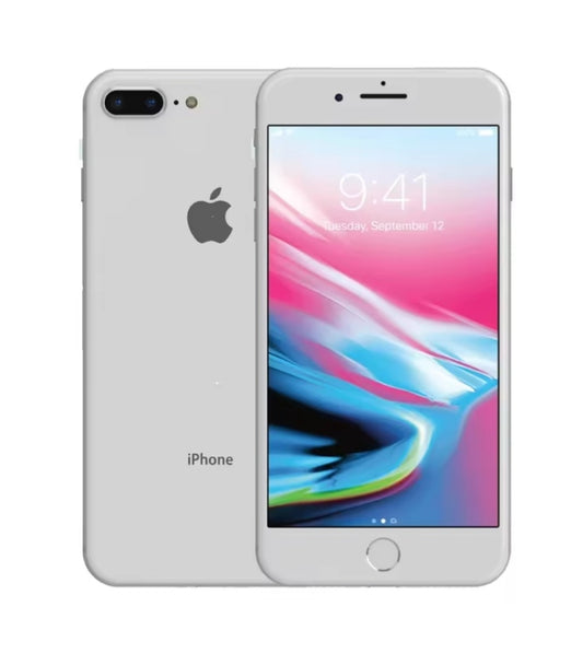 Apple iPhone 8 Plus 4G LTE Smartphone Fingerprint Unlock Function Dust Water & Scratch Resistant HD Screen Super/Fast Charging (256GB ROM) (Silver) Smartphone + FREE Earphones. smp