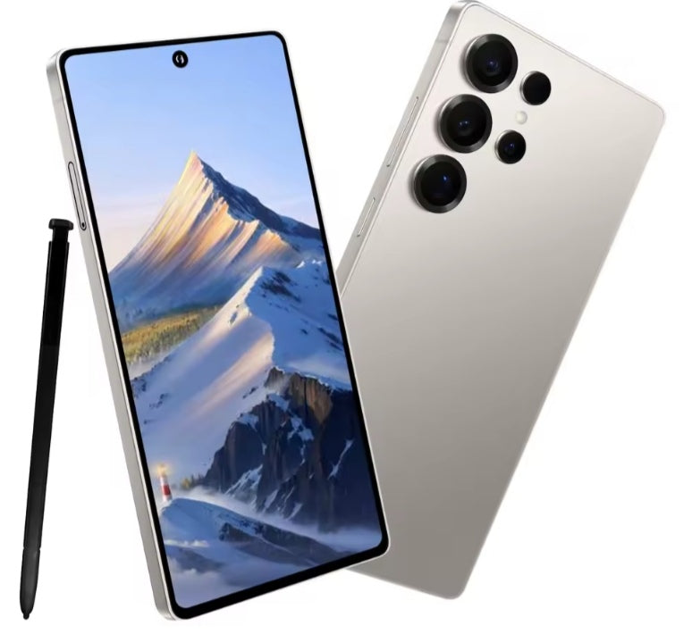 Android Global Version S25 Pro Smartphone Facial Recognition + Finger Unlock Function RAM 8GB+128GB ROM (Gray) Smartphone smp