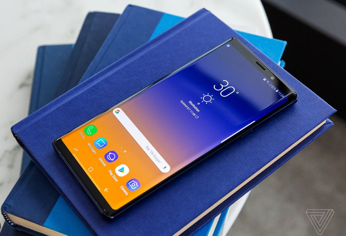 Samsung Galaxy Note 9 US Version Blue Smartphone Dust Water & Scratch Resistant HD Screen Super/Fast Charging Smartphone (512GB). smp