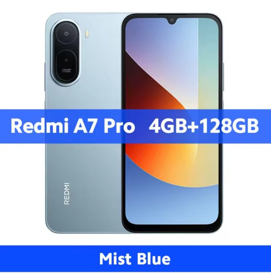 Xiaomi Redmi A7 Pro Global Version Blue Smartphone Facial Recognition & Fingerprint Unlock Function Dust Water & Scratch Resistant HD Screen Super/Fast Charging Smartphone. smp