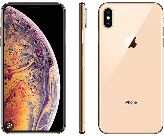 Apple iPhone XS Smartphone Facial Recognition Function Dust Water & Scratch Resistant HD Screen Super/Fast Charging (256GB ROM) (Gold) Smartphone + FREE Earphones. smp