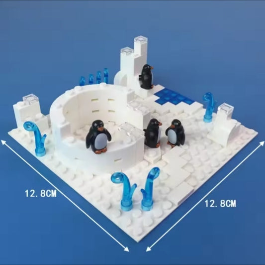 Children's Penguins On Iceberg Building Blocks Set Toys tys bbs